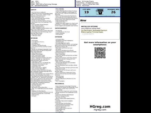 2024 Acura MDX Technology