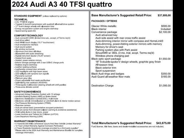 2024 Audi A3 Premium