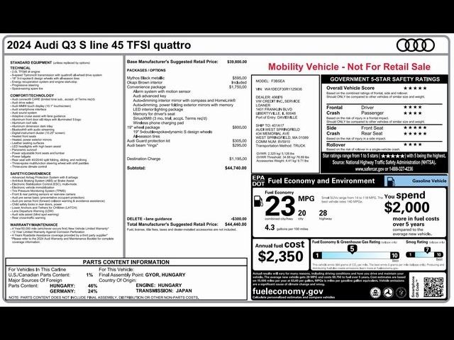 2024 Audi Q3 S Line Premium