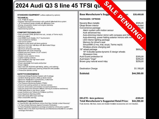 2024 Audi Q3 S Line Premium