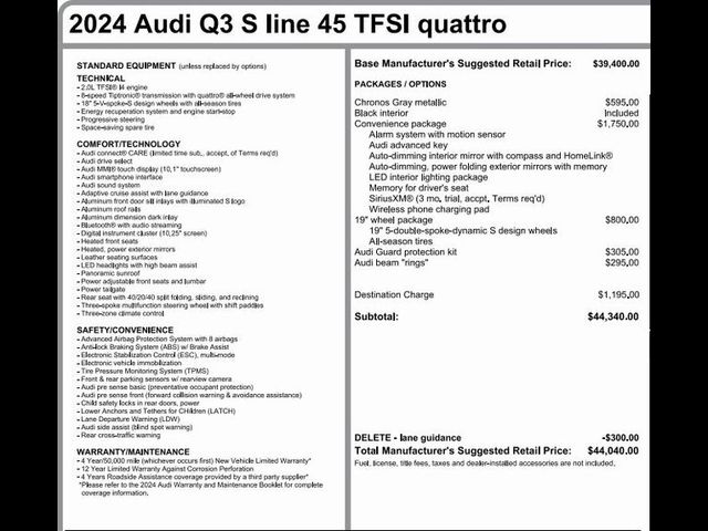 2024 Audi Q3 S Line Premium