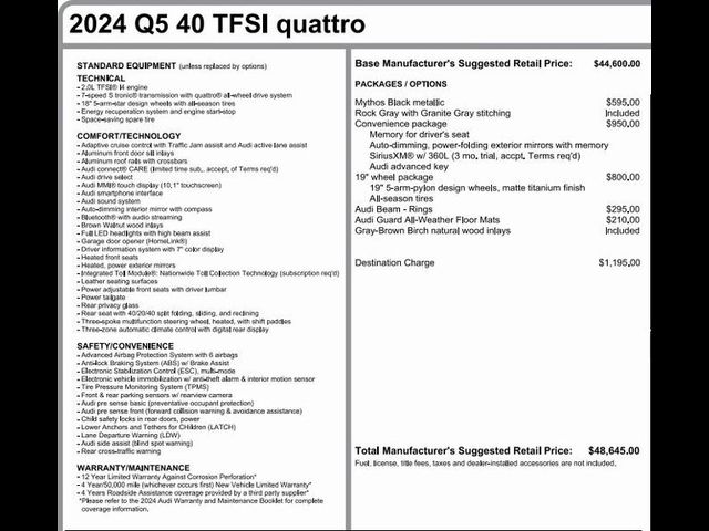 2024 Audi Q5 Premium