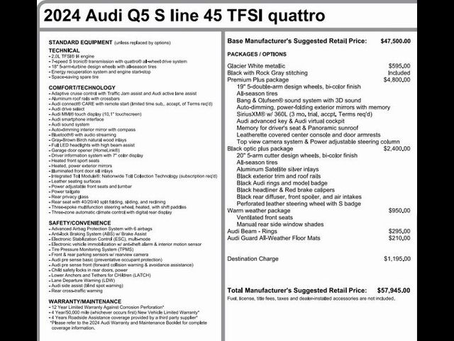 2024 Audi Q5 S Line Premium Plus