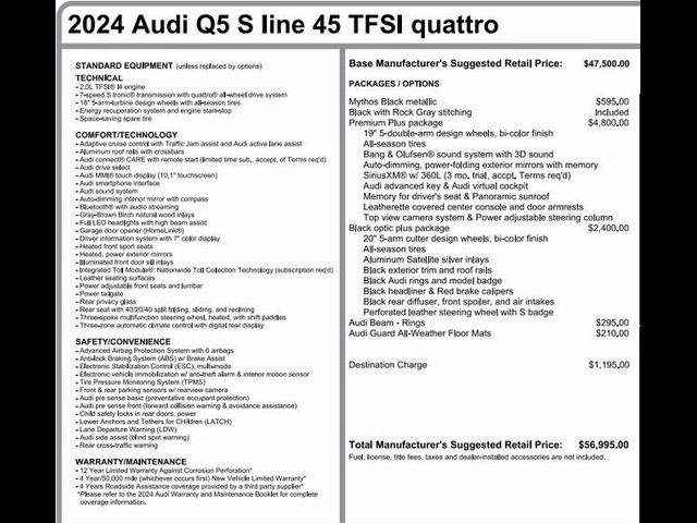 2024 Audi Q5 S Line Premium Plus