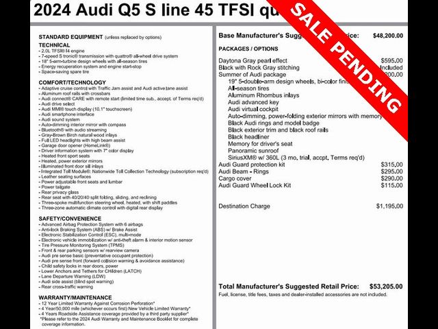 2024 Audi Q5 S Line Premium