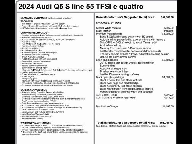 2024 Audi Q5 S Line Premium Plus