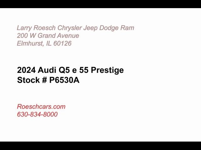 2024 Audi Q5 S Line Prestigez