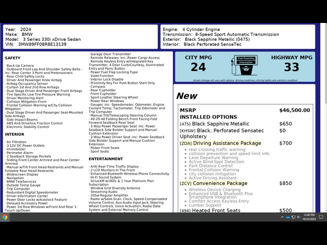 2024 BMW 3 Series 330i xDrive