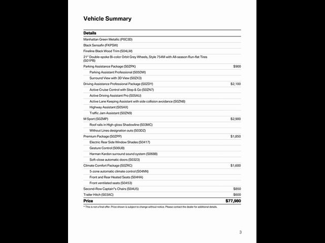 2024 BMW X7 xDrive40i