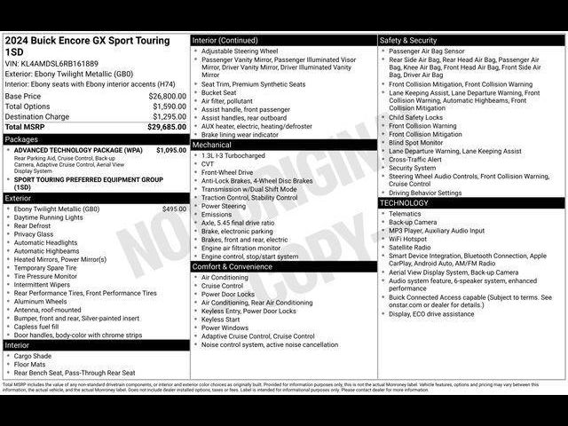 2024 Buick Encore GX Sport Touring