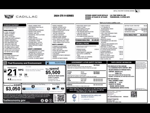 2024 Cadillac CT5-V Base