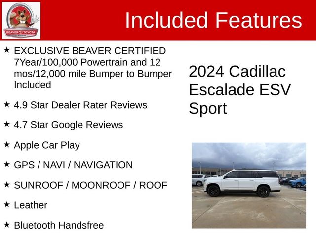 2024 Cadillac Escalade ESV 4WD Sport