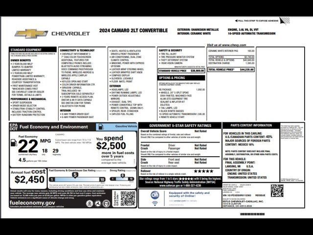 2024 Chevrolet Camaro 2LT