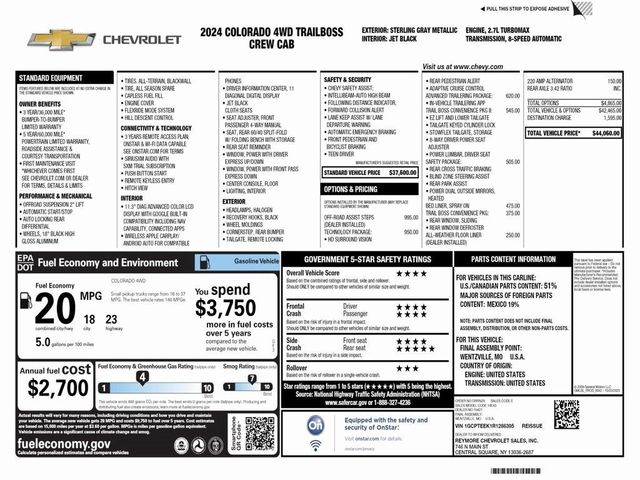 2024 Chevrolet Colorado 4WD Trail Boss