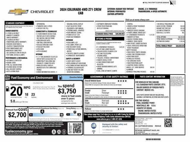 2024 Chevrolet Colorado Z71