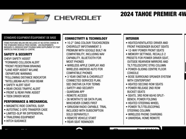 2024 Chevrolet Tahoe Premier