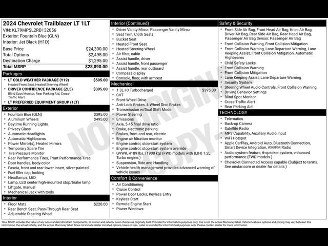 2024 Chevrolet Trailblazer LT