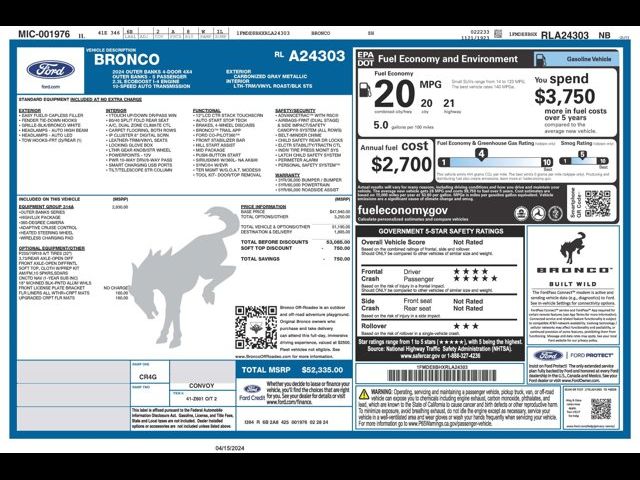 2024 Ford Bronco Outer Banks