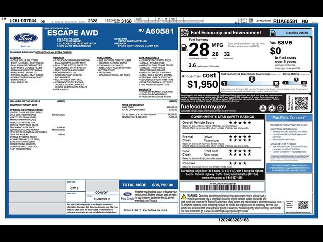 2024 Ford Escape Active