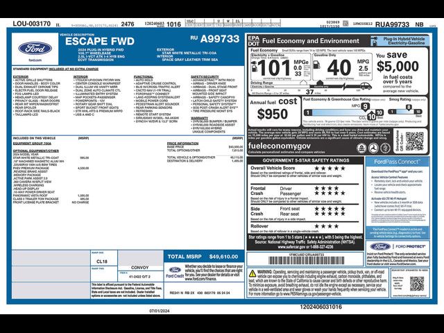 2024 Ford Escape PHEV