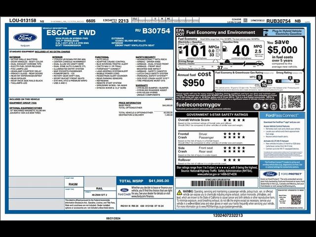 2024 Ford Escape PHEV