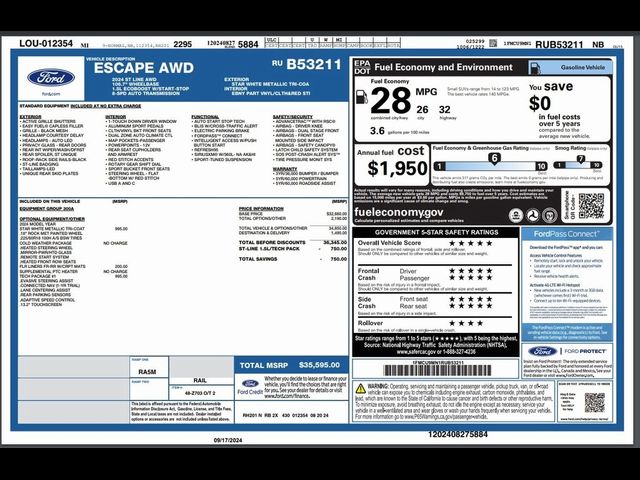 2024 Ford Escape ST-Line