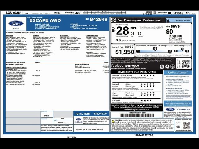 2024 Ford Escape ST-Line