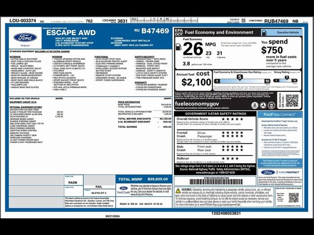 2024 Ford Escape ST-Line Select