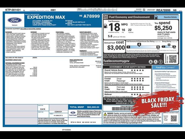 2024 Ford Expedition MAX Platinum