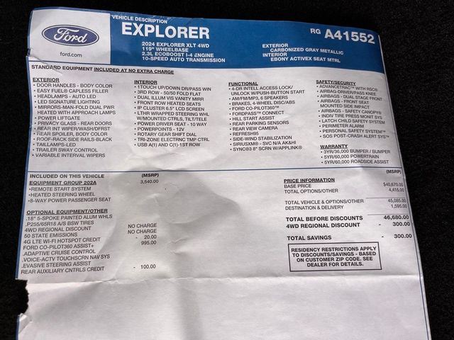 2024 Ford Explorer XLT