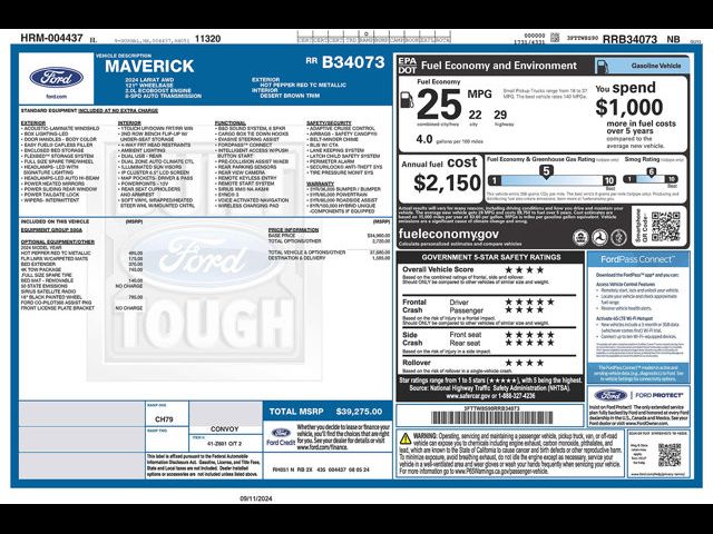 2024 Ford Maverick Lariat