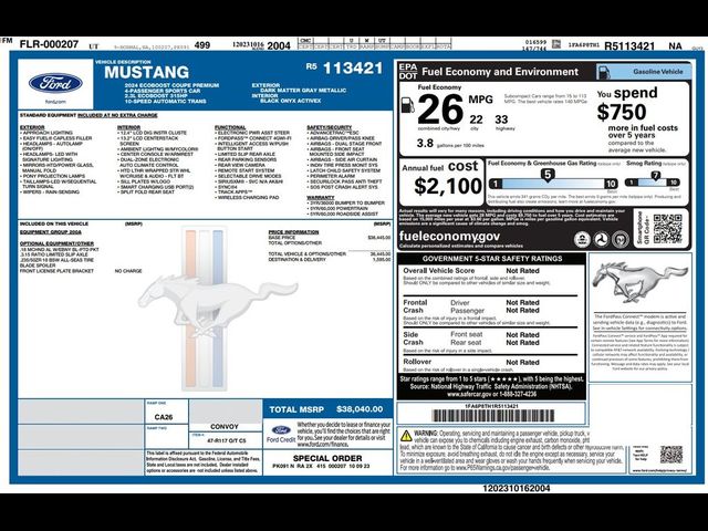 2024 Ford Mustang EcoBoost Premium