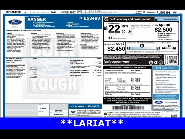 2024 Ford Ranger Lariat