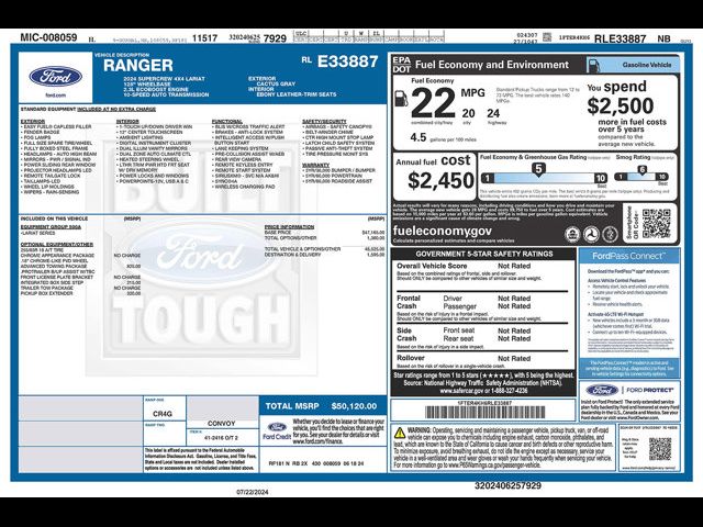 2024 Ford Ranger Lariat