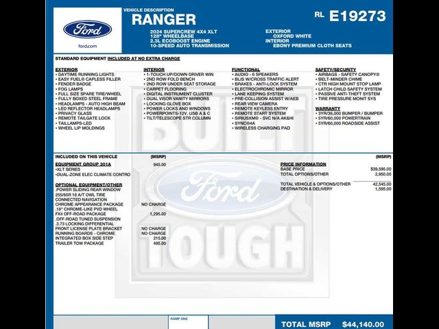 2024 Ford Ranger XLT