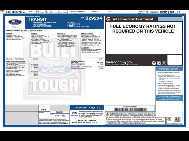 2024 Ford Transit Base