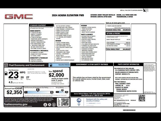 2024 GMC Acadia Elevation