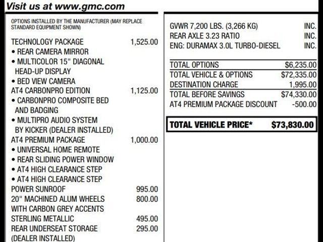 2024 GMC Sierra 1500 AT4