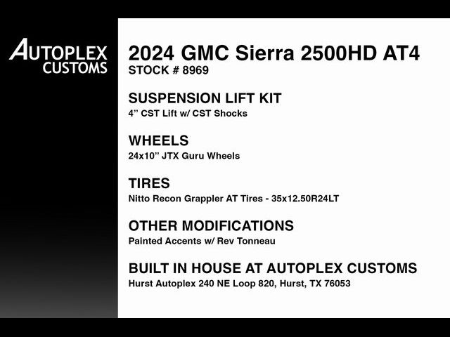 2024 GMC Sierra 2500HD AT4