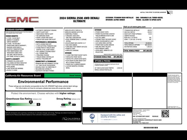 2024 GMC Sierra 2500HD Denali Ultimate