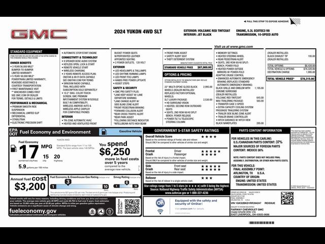 2024 GMC Yukon SLT