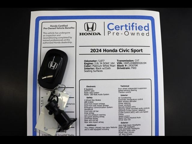 2024 Honda Civic Sport