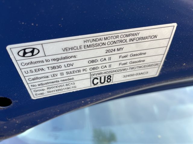 2024 Hyundai Elantra Hybrid Blue