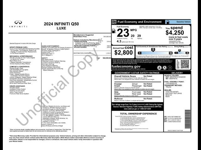 2024 INFINITI Q50 Luxe