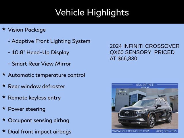 2024 INFINITI QX60 Sensory