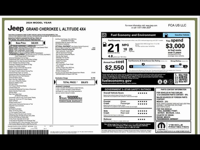 2024 Jeep Grand Cherokee L Altitude