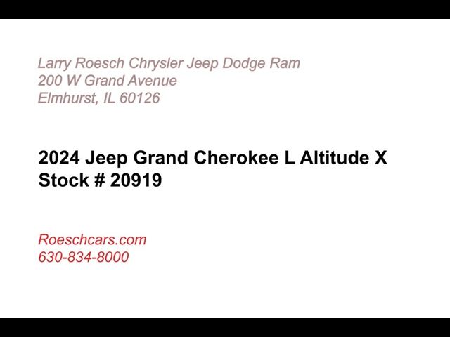 2024 Jeep Grand Cherokee L Altitude X