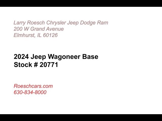 2024 Jeep Wagoneer Base