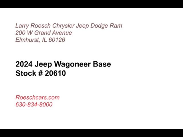 2024 Jeep Wagoneer Base