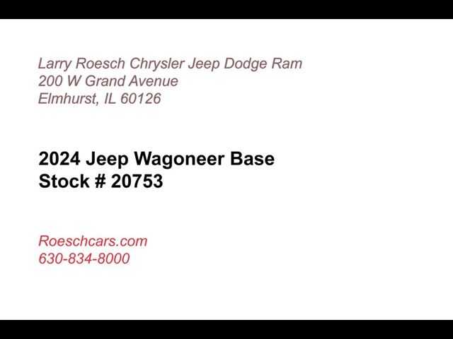 2024 Jeep Wagoneer Base